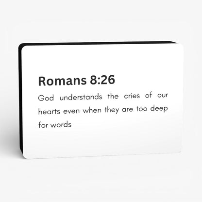 Romans 8:26 Bibelverse Lampe