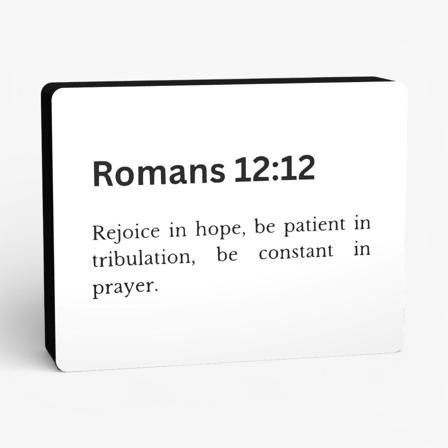 Romans 12:12 Bibelverse Lampe