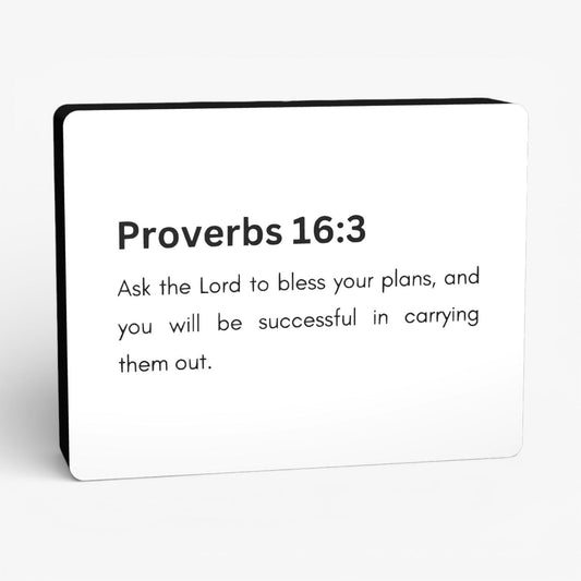 Proverbs 16:3 Bibelverse Lampe