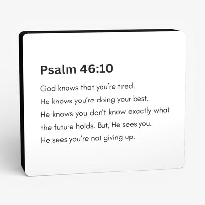 Psalm 46:10 Bibelverse Lampe