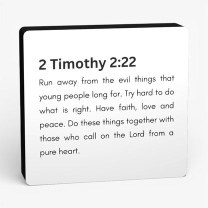 2 Timothy 2:22 Bibelverse Lampe