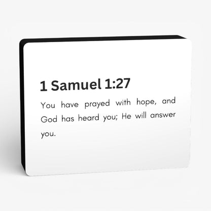 1 Samuel 1:27 Bibelverse Lampe