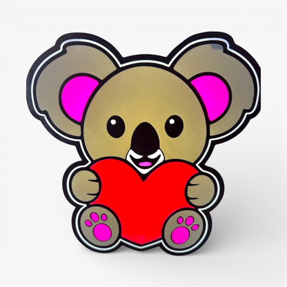 Valentinstag Koala Lampe