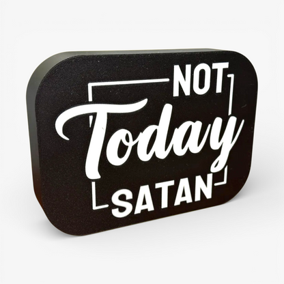 Not Today Satan Kirche Lampe