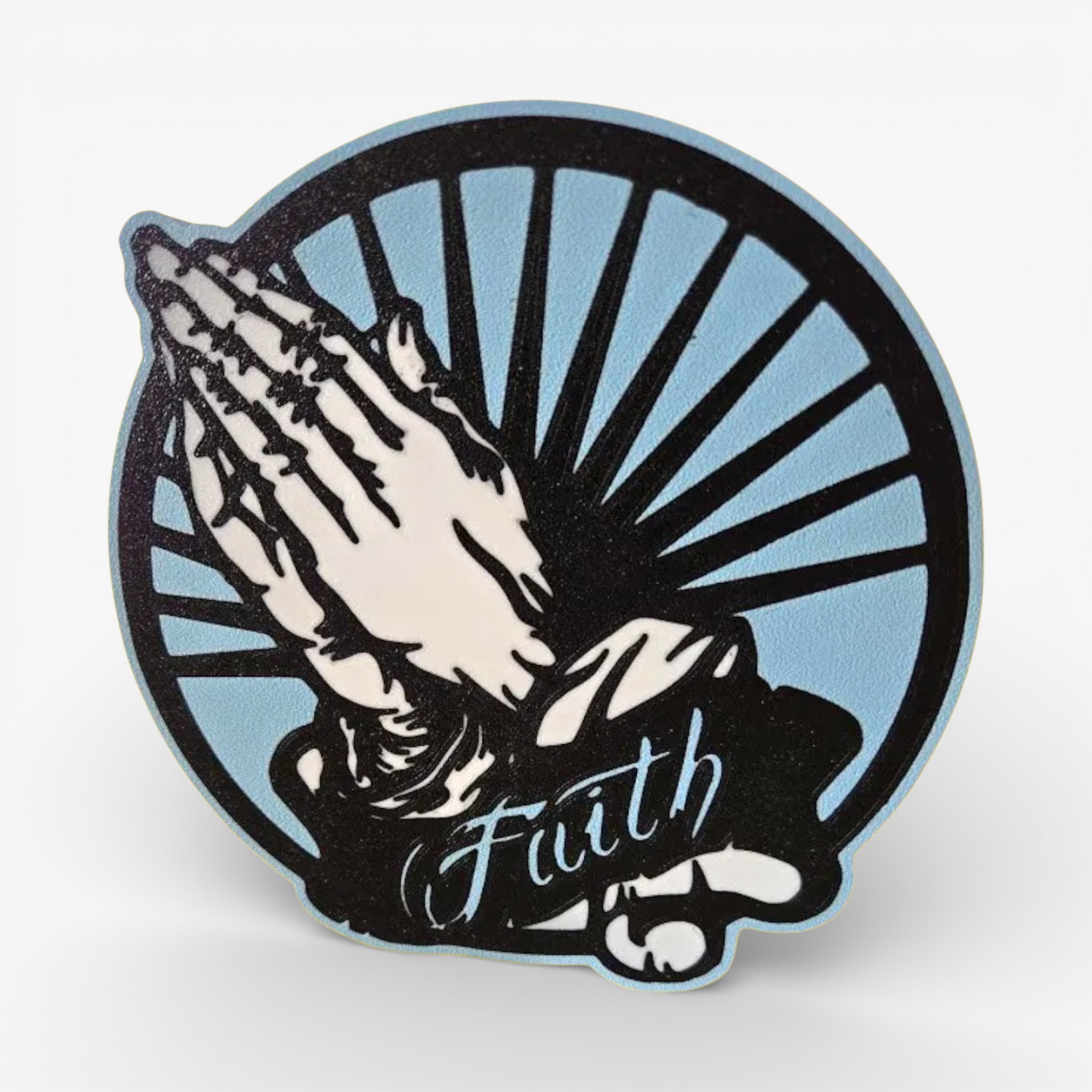 Faith betende Hände blau Kirche Lampe