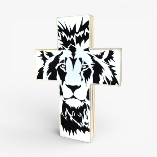 Kreuz mit Löwe Kirche Lampe